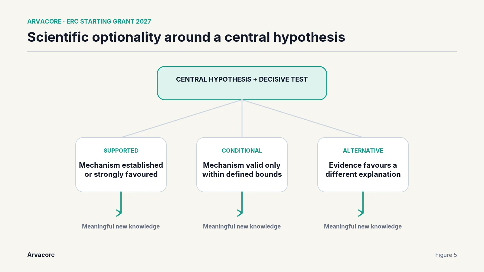 Scientific optionality
